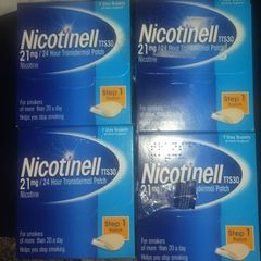 4 BOXES OF Nicotinell 21mg 7 day supply patches