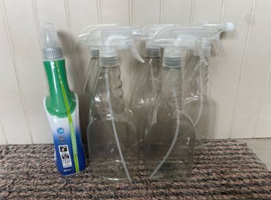 spray bottles