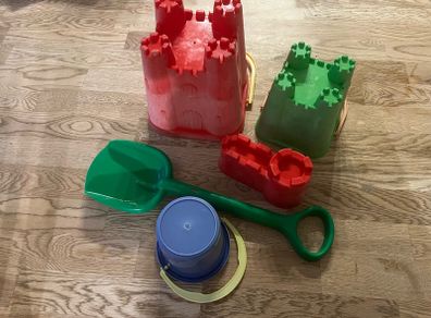 Buckets and spade