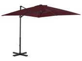 Cantilever Umbrella with Aluminium Pole Bordeaux Red 250x250 cm