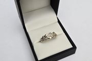 9ct Yellow Gold Knot Diamond Ring