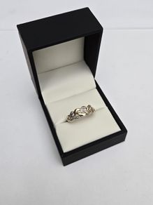 9ct Yellow Gold Knot Diamond Ring