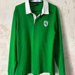 Azzurri Ireland Rugby Shirt Long Sleeve Green / Size XL