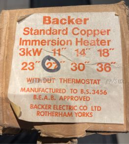 Immersion heater element