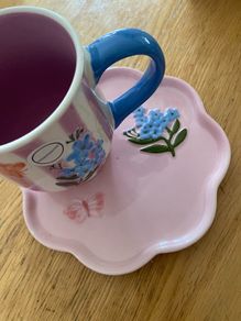 ShabbyChic Mug and Side Plate set