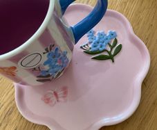 ShabbyChic Mug and Side Plate set