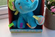 NEW Little Learners Elephant Plush Rattle