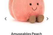 New JELLYCAT Amuseables Peach