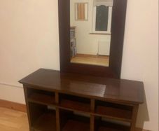 hall table and mirror