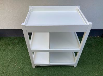 Mamas & Papas White Baby Changing Table with Storage Shelves