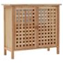 Sink Cabinet with Mirror Solid Walnut Wood Image 3