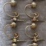 antique French ornate wall lights with glass tubes eight single and two double Image 2