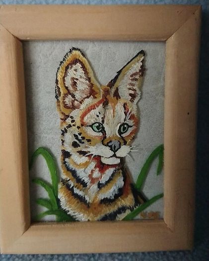 Cats oil painting
