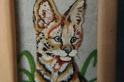 Cats oil painting