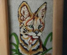 Cats oil painting