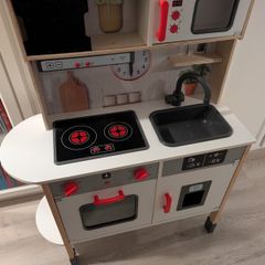 Wooden kitchen with light and sound effect