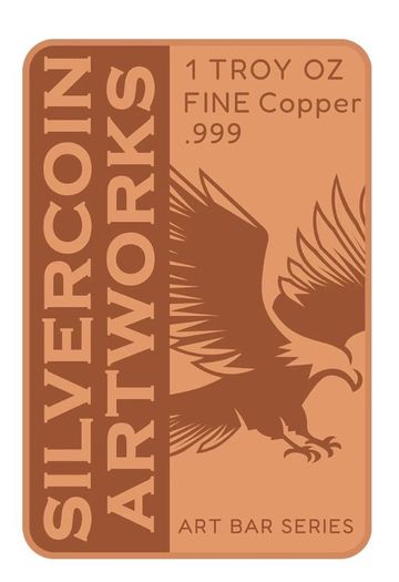 1 Troy Oz Copper Art Bar