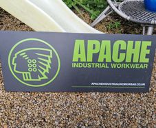 Large Apache Workwear Sign