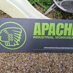 Large Apache Workwear Sign