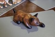 Cat carved wooden