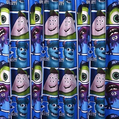 Brand New Disney Pixar Monsters University Curtain Set 168x 137cm/66" x 54")