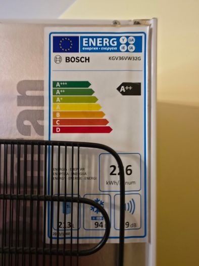 Bosch Fridge Freezer KGV36VW32G 184 cm