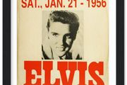 Elvis Presley Buffalo New York 1956 Framed Poster