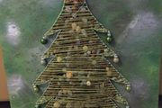 Handmade Christmas tree string art