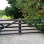 Black Wooden Entrance Gates Image 2