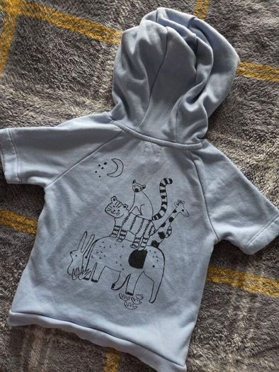 9-12m, John Lewis Hooded Animal Top/ Sweatshirt