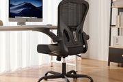 Ergonomic Office Chair, High Back Mesh Desk Chair with 330LBS Capacity and 90 Flip-up Armrests, Office Chairs for Home with Height-Adjustable