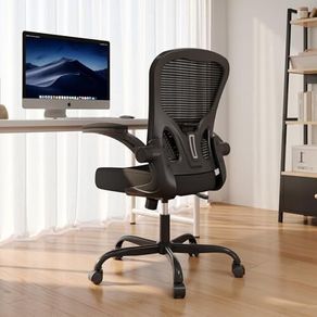 Ergonomic Office Chair, High Back Mesh Desk Chair with 330LBS Capacity and 90 Flip-up Armrests, Office Chairs for Home with Height-Adjustable