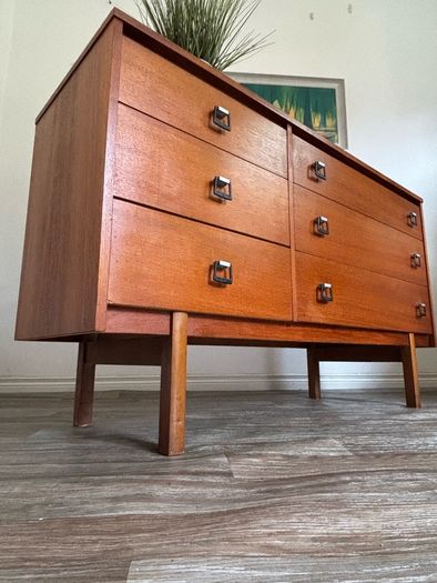 Vintage Retro Mid Century Teak Sideboard/Chest of Drawers by Symbol