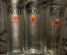 Bulmers Murphys Guinness hop 13 Jameson whiskey glass orchard thieves cider beer pint glass