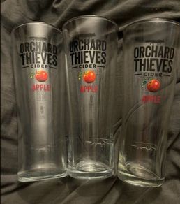 Bulmers Murphys Guinness hop 13 Jameson whiskey glass orchard thieves cider beer pint glass