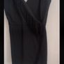 Black playsuit wrap effect with fringing large Image 3