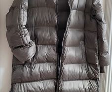 GUESS L.A. khaki full length puffer coat Sz XL (Fit 14-18UK) - Bnwt Rrp 249