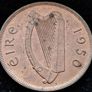 [#416] - Ireland 1950 | One Penny | Irish 1d | Irish Penny | KM.11 | UNC Image 2