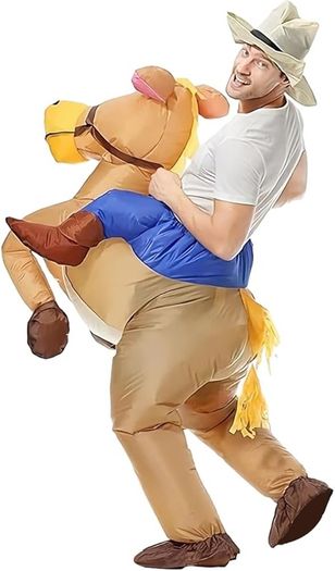 SEASONAL SALE Horse Costume Inflatable Costume Inflatable Horse Costume Fancy Dress Costume Funny Costume Funny Fancy Dress Adult Funny Fancy Dress Adult Inflatable Costume150-190CM
