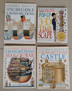 Ultimate Stephen Biesty Cross-Sections Book Bundle (4 Books)