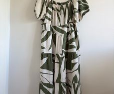 Khaki Print Dress (Brand New Without Tags)