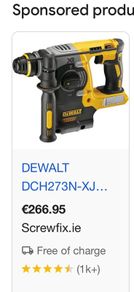 DeWalt DCH273N 18V XR SDS+ Hammer Drill (Body Only)