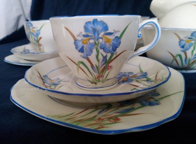 Tuscan china, vintage tea set, bone china