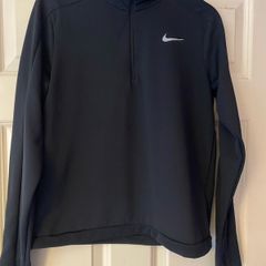 Nike Half Zip Long Sleeve Black Training Top (Size M)