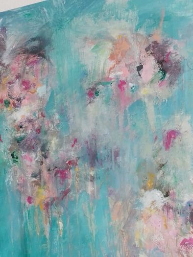 Original Abstract Painting Dublin Floral Painting