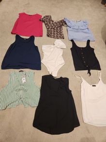 Ladies tops bundle Size S/10 9 tops