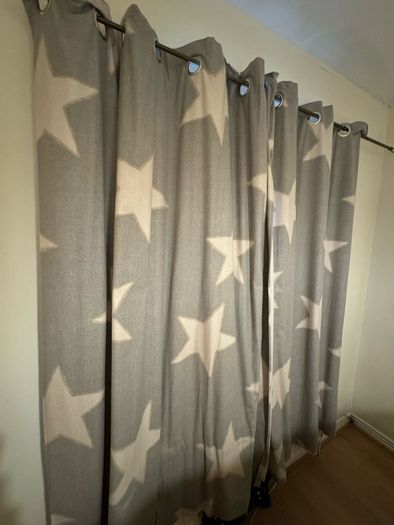 Next: Grey & White Star Blackout Curtains