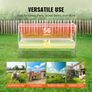 Livestock Hay Feeder, 2 in 1 Grain & Hay Feeder, 80-Gallon Capacity Pasture Feeder, 59" Long Goat Hay Feeder with Deeper Feeding Pan Image 5