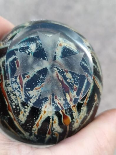 Signed Mdina Paperweight