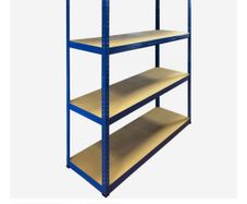 Metal storage shelves